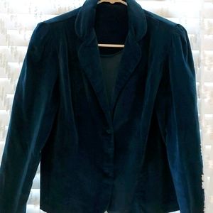 Vintage Velvet Blue Blazer